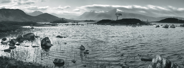 Lochan na h - Achlaise. Rannoch Moor, Scotland - Panoramas