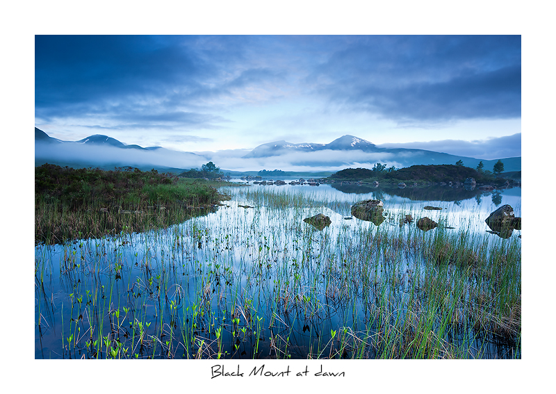 Black Mount at dawn - Scottish Highlands