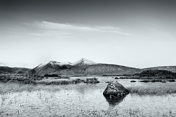 Black Mount, Rannoch Moor - Monochrome