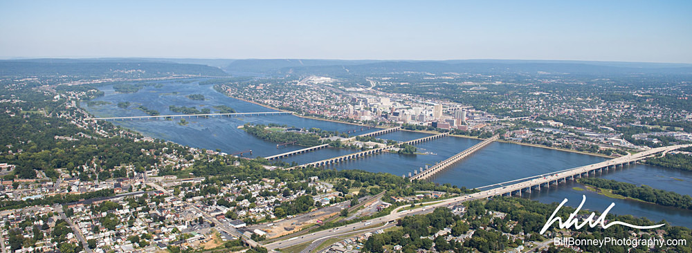 7 Bridges over Susquehanna Aerial - Harrisburg Area, Pennsylvania