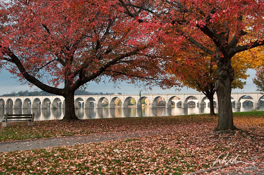 Autumn in Shipoke Bridge - Harrisburg Pennsylvania