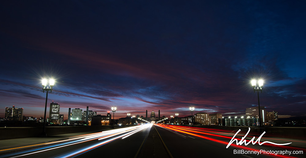 StateStreetBridgeSunsetNov2017 - Harrisburg Pennsylvania