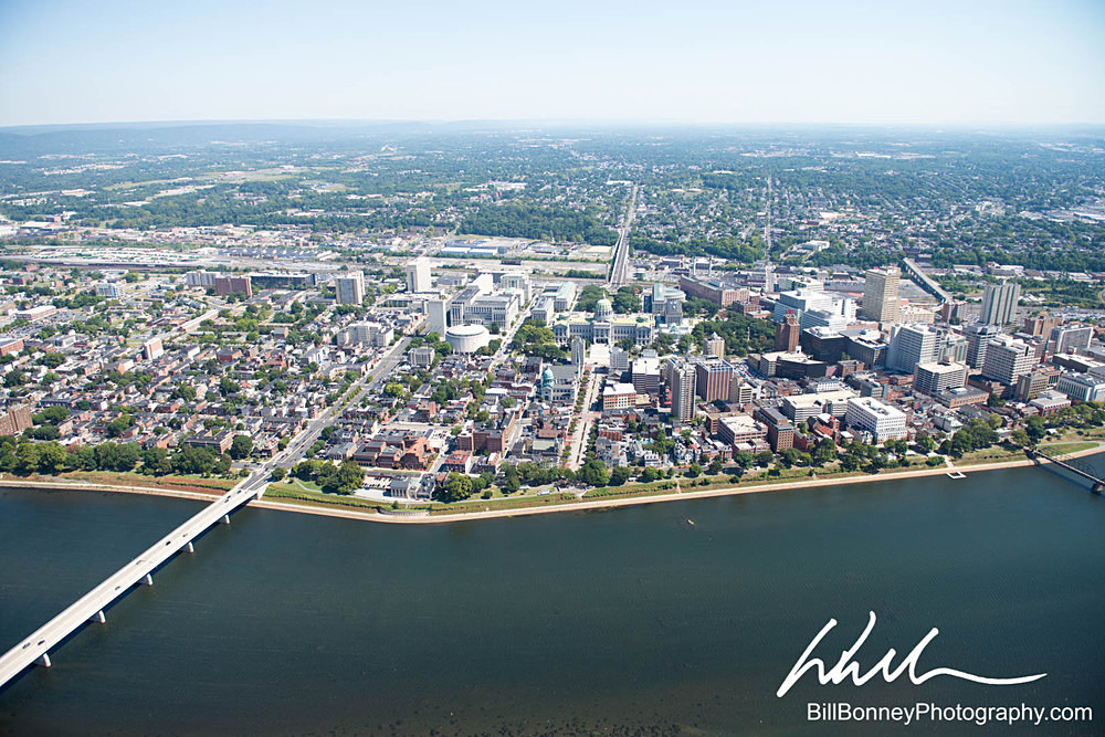 Harrisburg PA Aerial facing East - Harrisburg Area, Pennsylvania