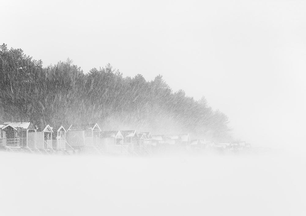 Limited edition photograph of the North Norfolk coastline at Wells and Holkham Beach titled “Whiteout”