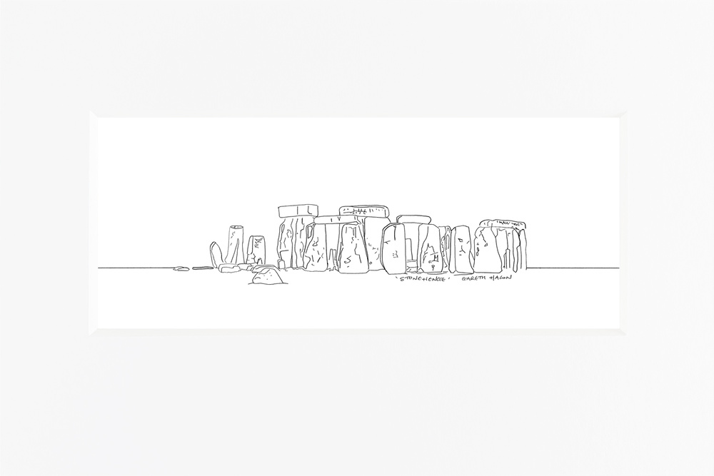 Stonehenge - Line Art Pano