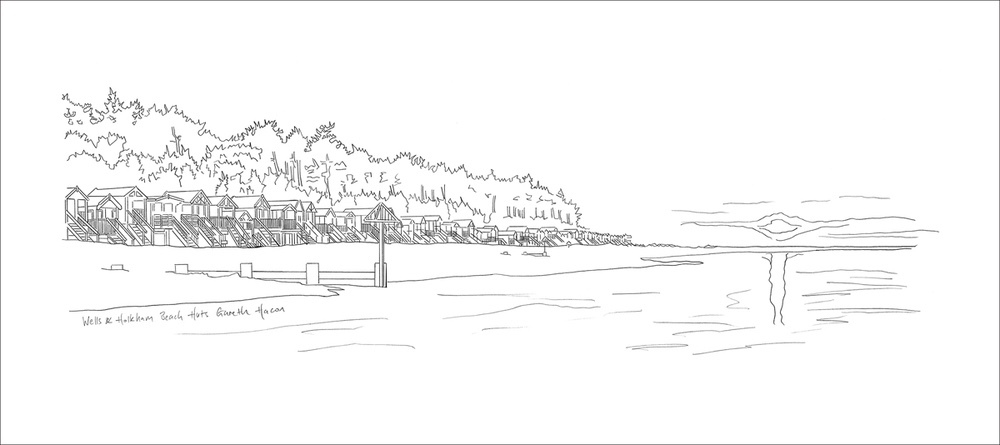 Beach Huts - Wells and Holkham - Pano - Mini