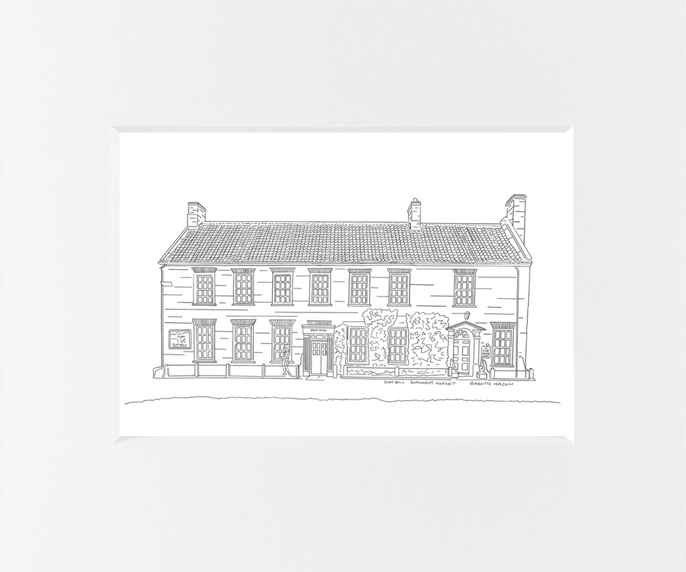 Gun Hill - Burnham Market - Line Art