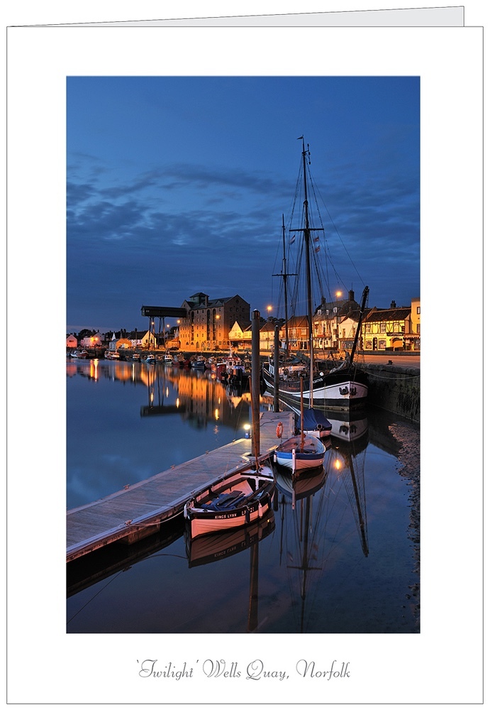 A5 Greeting Card of Wells Quay - Greetings Cards