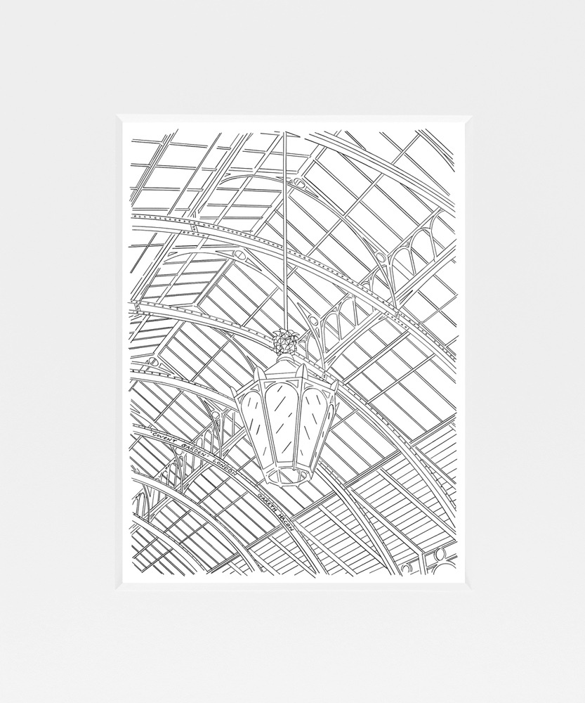 Covent Garden - London - Line Art