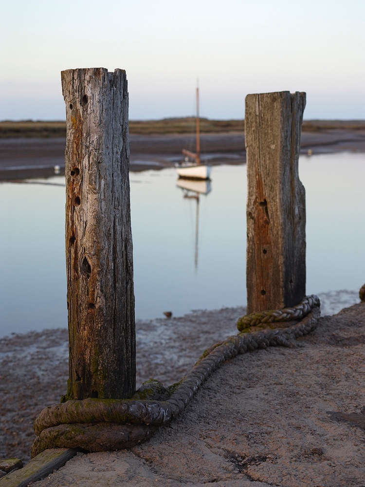 Limited edition photograph along the North Norfolk coastline titled “Posts - Burnham Overy Staithe”