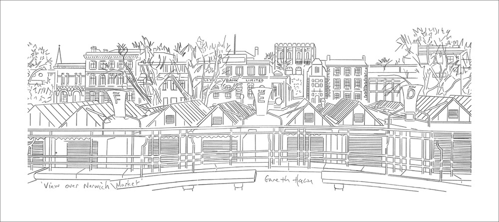 Norwich Market - Pano - Mini