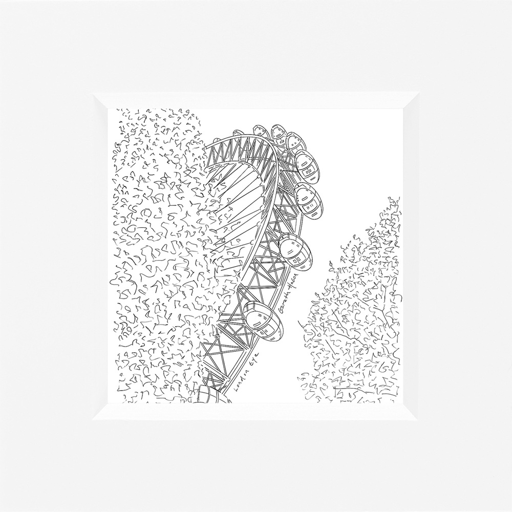 London Eye - Line Art Square