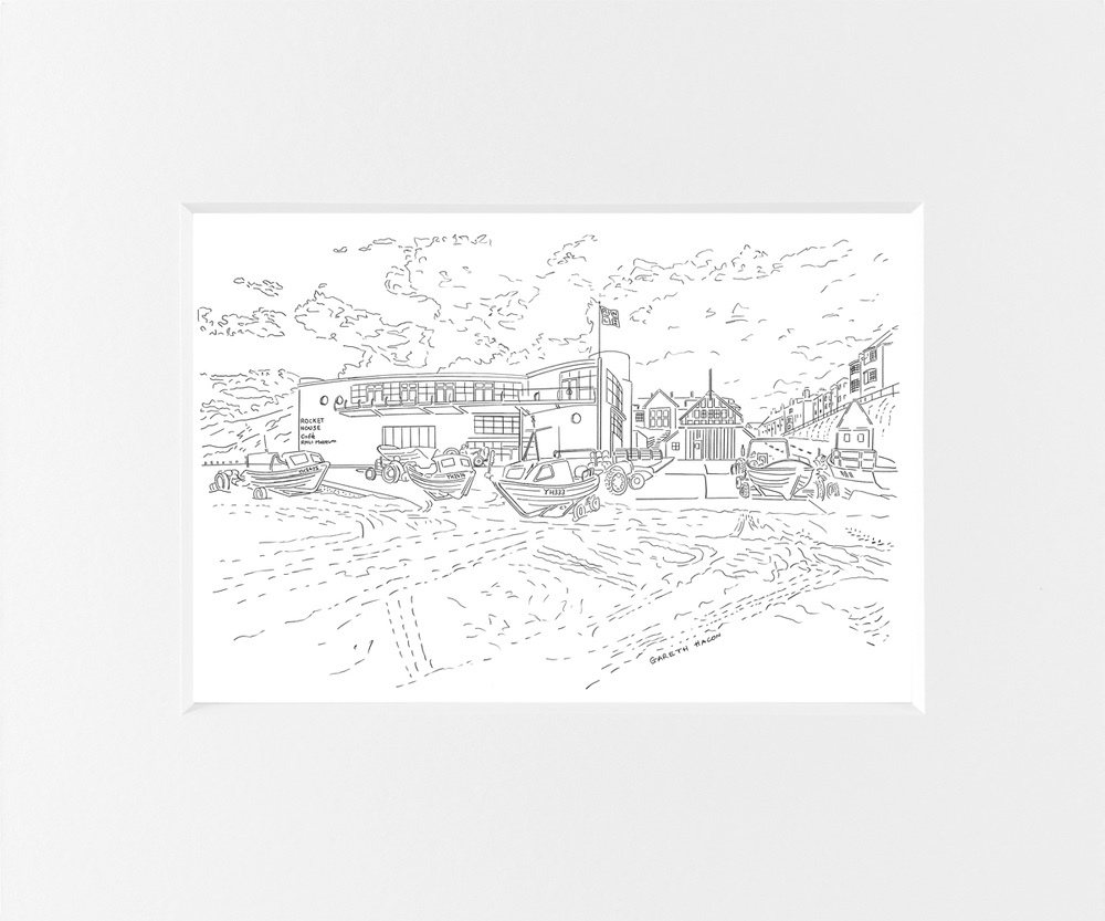 Rocket House - Cromer - Line Art