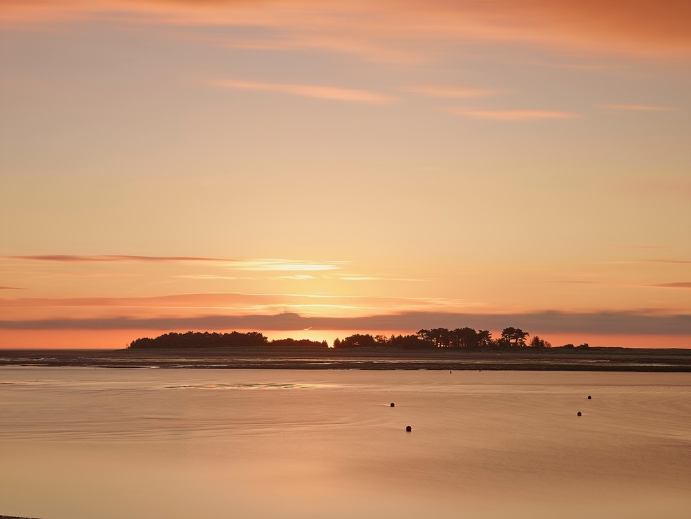 Limited edition photograph of the North Norfolk coastline at Wells-next-the-Sea overlooking East Hills at Sunrise