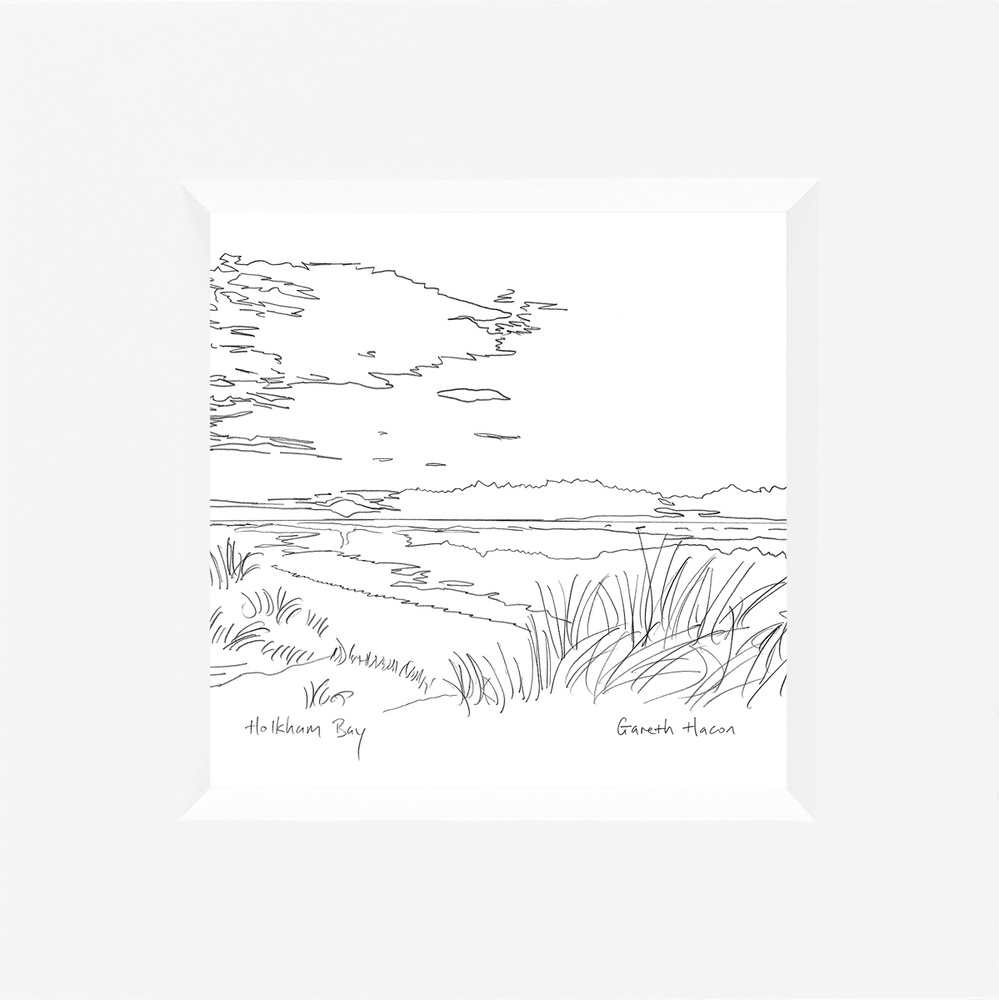 Holkham Bay - Line Art Square