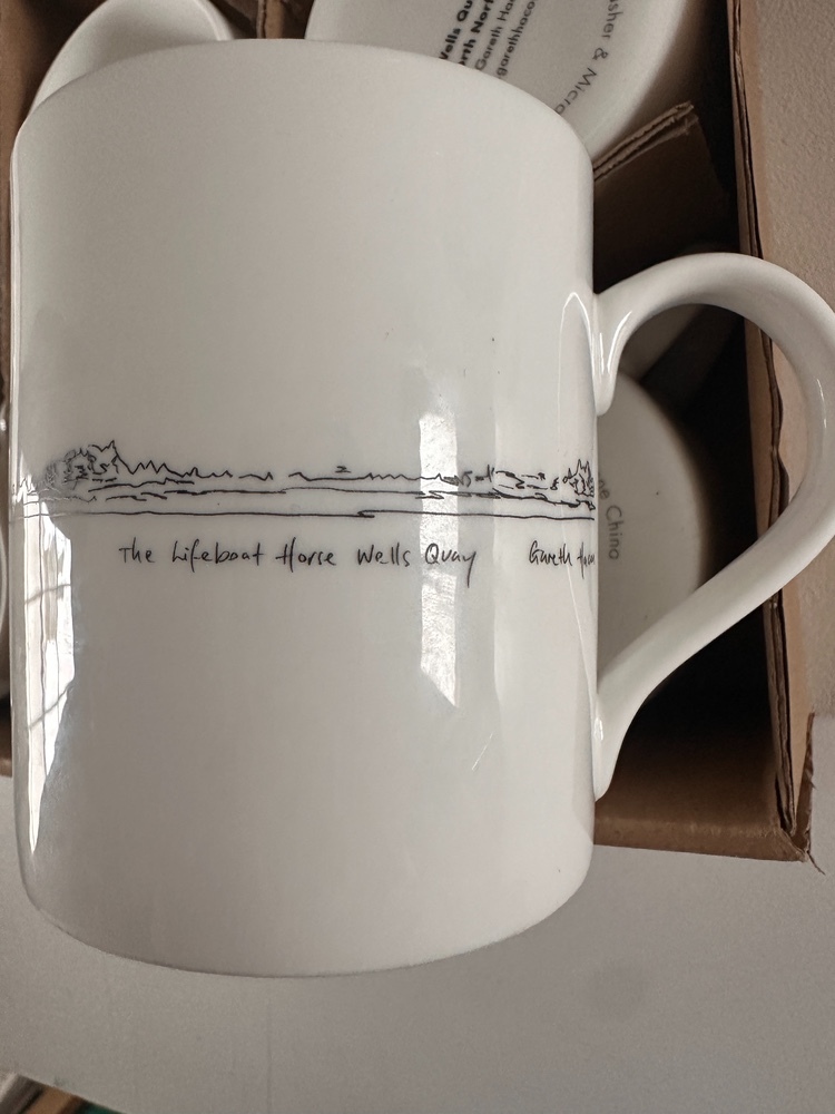Lifeboat Horse, Wells Quay - Fine Bone China Mugs