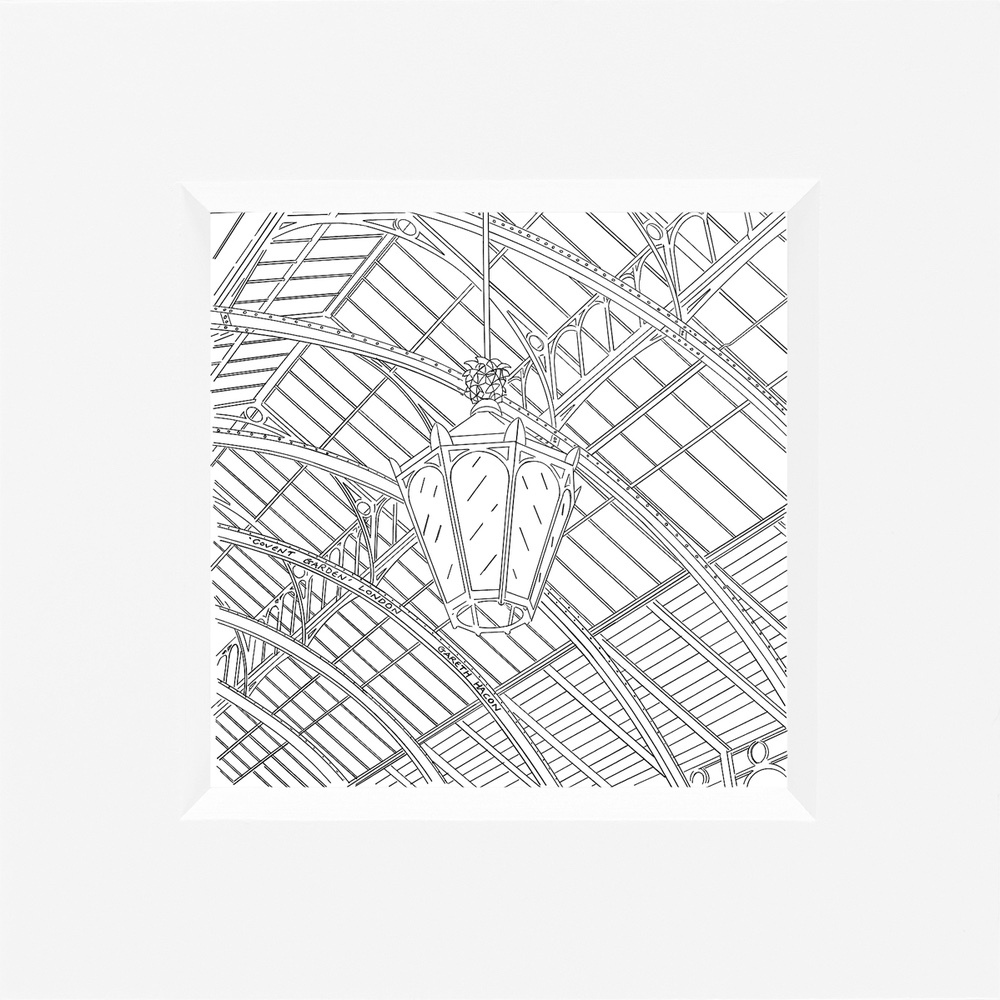 Covent Garden - London - Line Art Square
