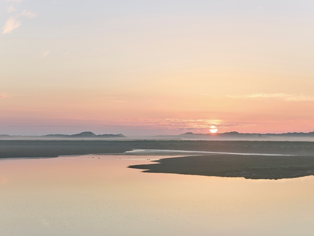 Limited edition photograph along the North Norfolk coastline titled “Sunrise - Overy Creek”