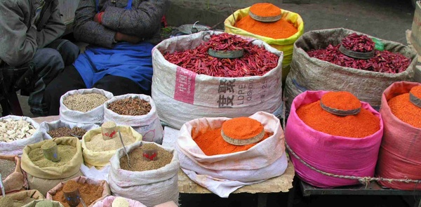Market in Lhasa, Tibet - Tibet