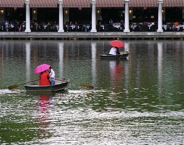 Rainy Day at Boathouse - New York