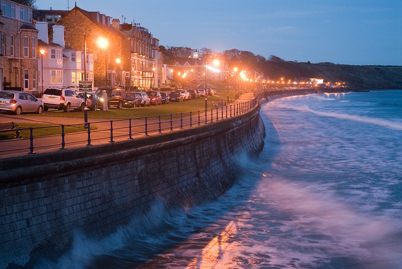 Dusk at the Promenade of Filey Bay | Yorkshire Landscape Photography