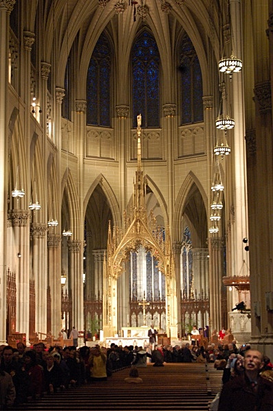 Interior View - Tradition - Gothic Revival - New York - St. Patrick's Cathedral