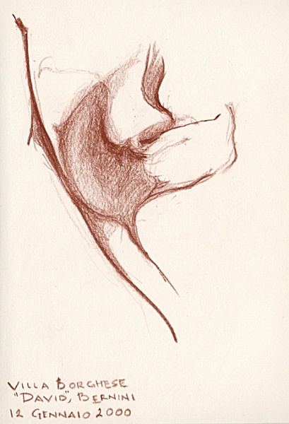 Sketch from Rome - David - Michael Patrick's Travel Sketches