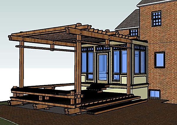 3-D Study of Deck and Breakfast Room Addition - Silver Spring, MD