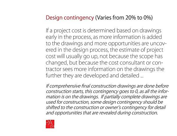  - PAPA Process - Contingencies