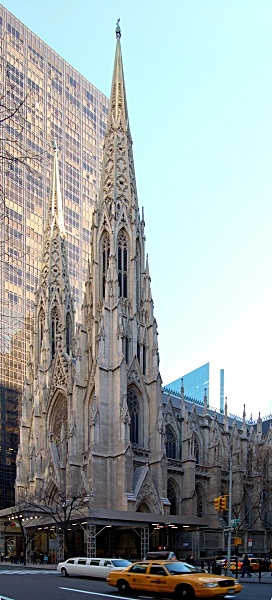 Exterior View - Tradition - Gothic Revival - New York - St. Patrick's Cathedral