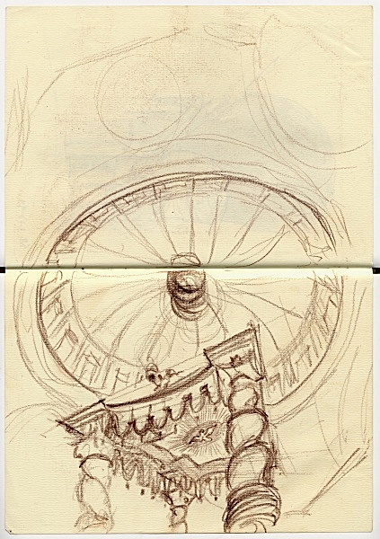 Sketch from Rome - S Pietro - Michael Patrick's Travel Sketches