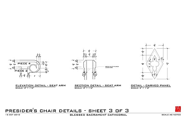 Presider's Chair - Details - Greensburg, PA
