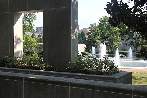 View of Fountain through Garden - National Presbyterian Church - Fountain