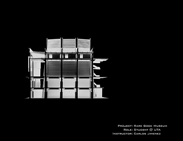 Wood Model - Rare Book Museum