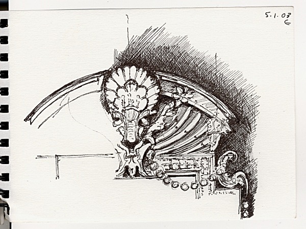 Sketch from Rome - San Ignazio - Michael Patrick's Travel Sketches