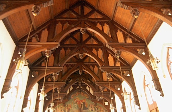 Domenican House of Studies, Chapel, Hammer Beams - Domenican House of Studies - Washington DC, Chapel