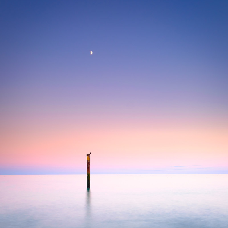 The Moon and the Sea - Seascape