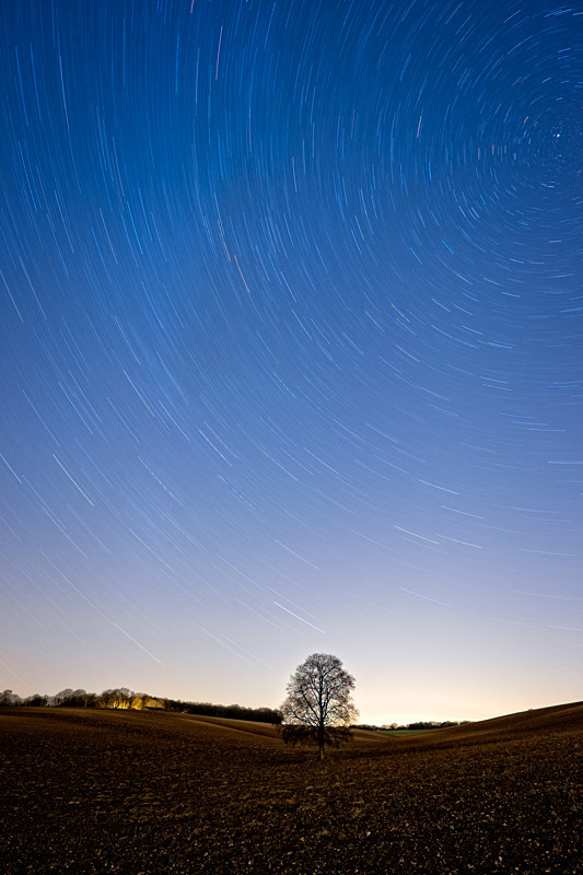 Christmas Eve Start Trails - Landscape