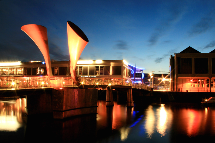 Bristol waterfront at night _B049 - Bristol Landscape Photography