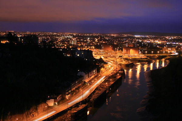 Looking into the city, Bristol  _B020 - Bristol Landscape Photography