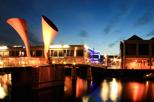 Bristol waterfront at night _B046 - Bristol Landscape Photography