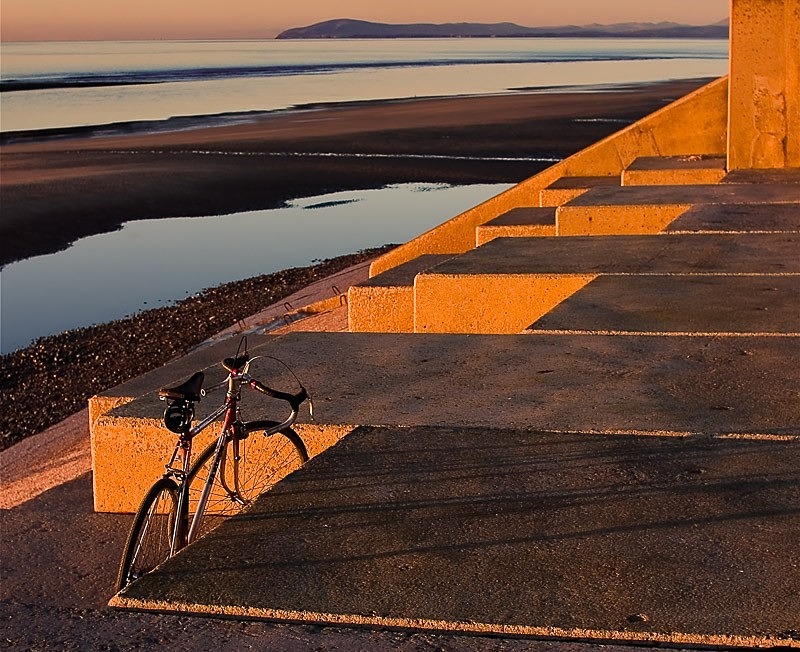 Sea Defences And Bike C - Colour