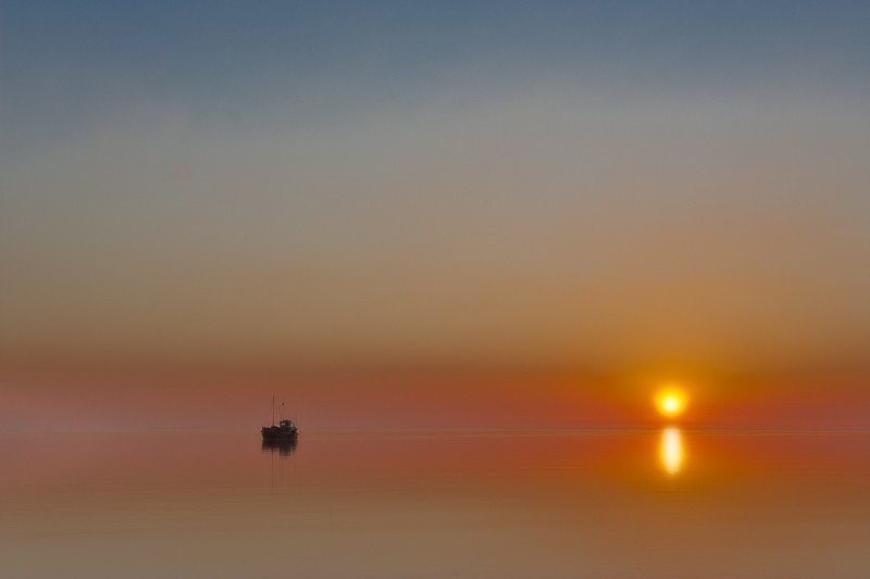 Sunset Ship 02 C - Colour