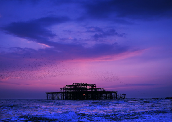 Disappearing Sun - The South Coast of England