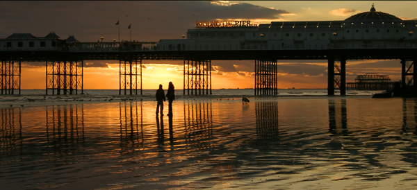 Sunset Stroll - The South Coast of England
