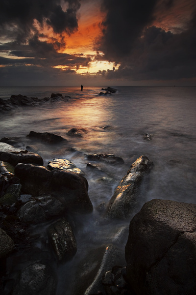Lone Fisherman - Hampshire, Dorset and Devon