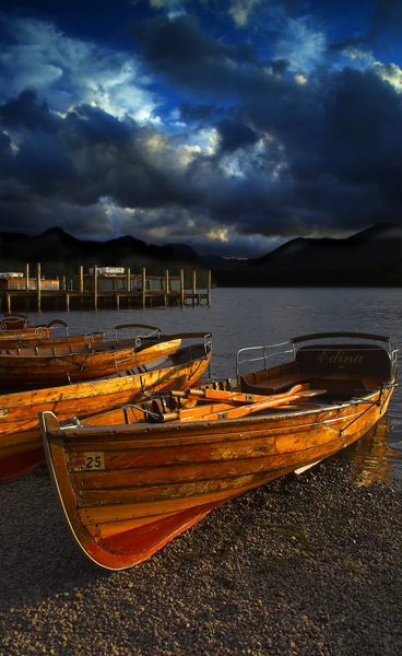 Moored Boats - The Lake District
