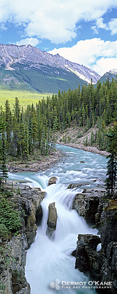 Sunwapta Falls - Panoramic Vertical Images