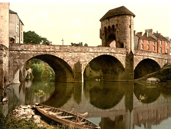 Monmouth Bridge over the Monmow 3 - Old Photos of Monmouth