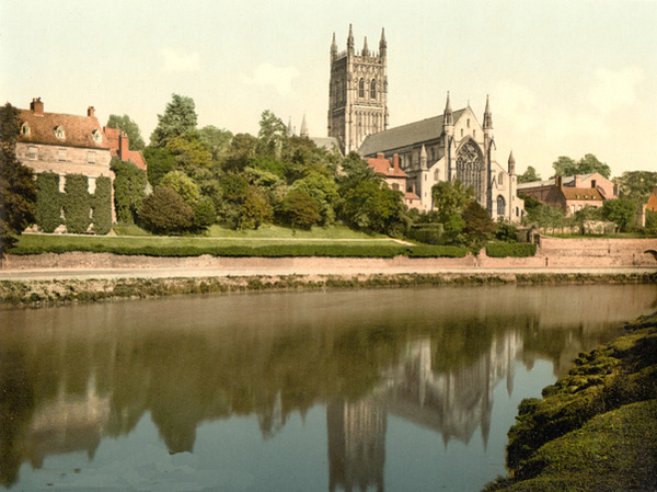 Worcester Cathedral 1 - Old Photos of Worcester
